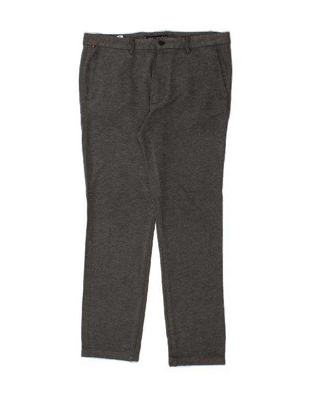 TOMMY HILFIGER Mens Slim Chino Trousers W34 L32 Grey Viscose Trousers Floral Bohemian Trousers Floral Bohemian TOMMY HILFIGER Mens Slim Chino Trousers W34 L32 Grey Viscose Trousers Floral Bohemian Trousers Floral Bohemian