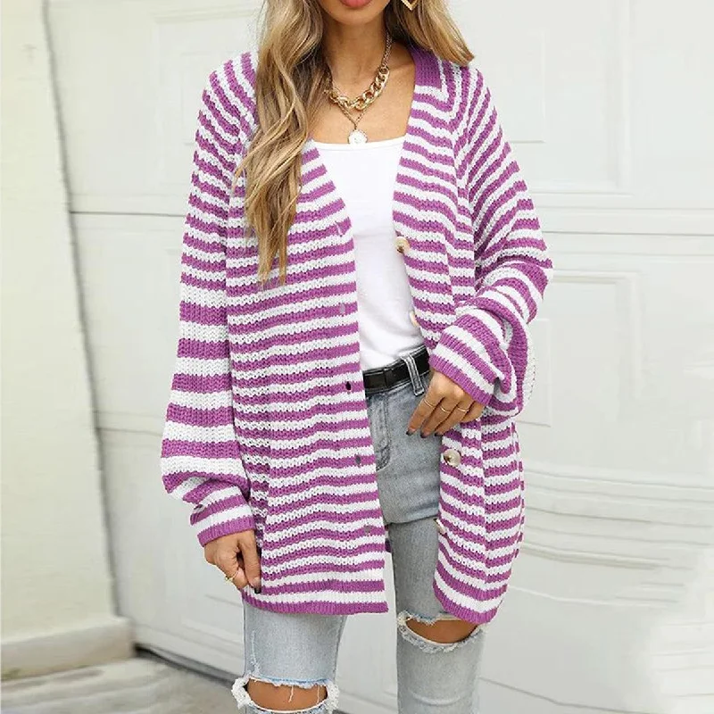 Striped Button Down Long Sleeve Cardigan Crew Neck V-Neck Turtle Neck Crew Neck V-Neck Turtle Neck Striped Button Down Long Sleeve Cardigan Crew Neck V-Neck Turtle Neck Crew Neck V-Neck Turtle Neck