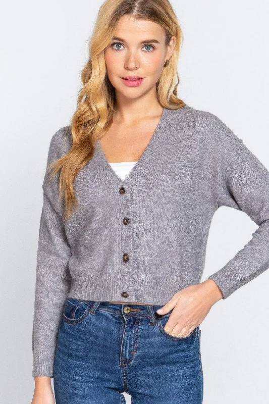 ACTIVE BASIC V-Neck Button Up Long Sleeve Knit Cardigan Silk Blend Satin Velvet Silk Blend Satin Velvet ACTIVE BASIC V-Neck Button Up Long Sleeve Knit Cardigan Silk Blend Satin Velvet Silk Blend Satin Velvet
