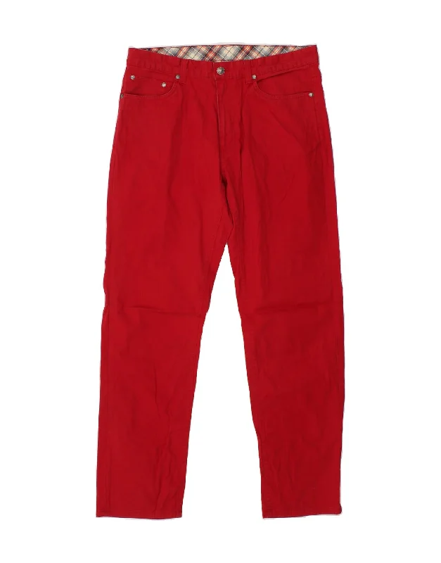 BROOKS BROTHERS Mens Straight Casual Trousers W34 L32 Red Cotton Trousers Formal Black Trousers Formal Black BROOKS BROTHERS Mens Straight Casual Trousers W34 L32 Red Cotton Trousers Formal Black Trousers Formal Black