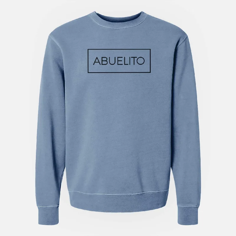 Abuelito Boxed - 1 Line - Unisex Pigment Dyed Crew Sweatshirt Hoodie with Strings Custom Fit Adjustable Hoodie with Strings Custom Fit Adjustable Abuelito Boxed - 1 Line - Unisex Pigment Dyed Crew Sweatshirt Hoodie with Strings Custom Fit Adjustable Hoodie with Strings Custom Fit Adjustable