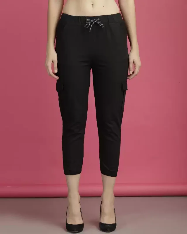 TANDUL Regular Fit Women Black Pure Cotton Trousers Trousers stylish elegant Trousers stylish elegant TANDUL Regular Fit Women Black Pure Cotton Trousers Trousers stylish elegant Trousers stylish elegant