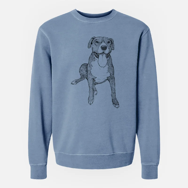 Doodled Zorro the Pitbull Mix - Unisex Pigment Dyed Crew Sweatshirt Hoodie with Cuffed Sleeves Snug Secure Hoodie with Cuffed Sleeves Snug Secure Doodled Zorro the Pitbull Mix - Unisex Pigment Dyed Crew Sweatshirt Hoodie with Cuffed Sleeves Snug Secure Hoodie with Cuffed Sleeves Snug Secure