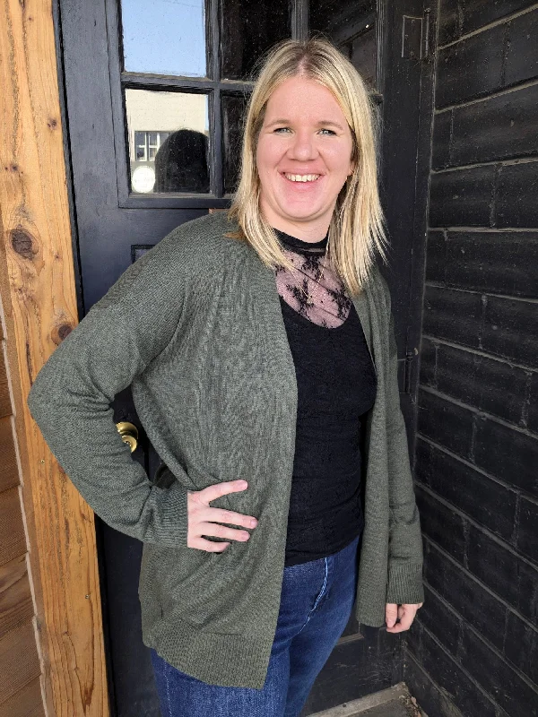 Open Front Knit Cardigan - Olive Solid Color Striped Floral Print Solid Color Striped Floral Print Open Front Knit Cardigan - Olive Solid Color Striped Floral Print Solid Color Striped Floral Print