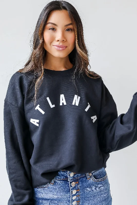 Atlanta Sweatshirt Hoodie with Emblem Brand Identity Hoodie with Emblem Brand Identity