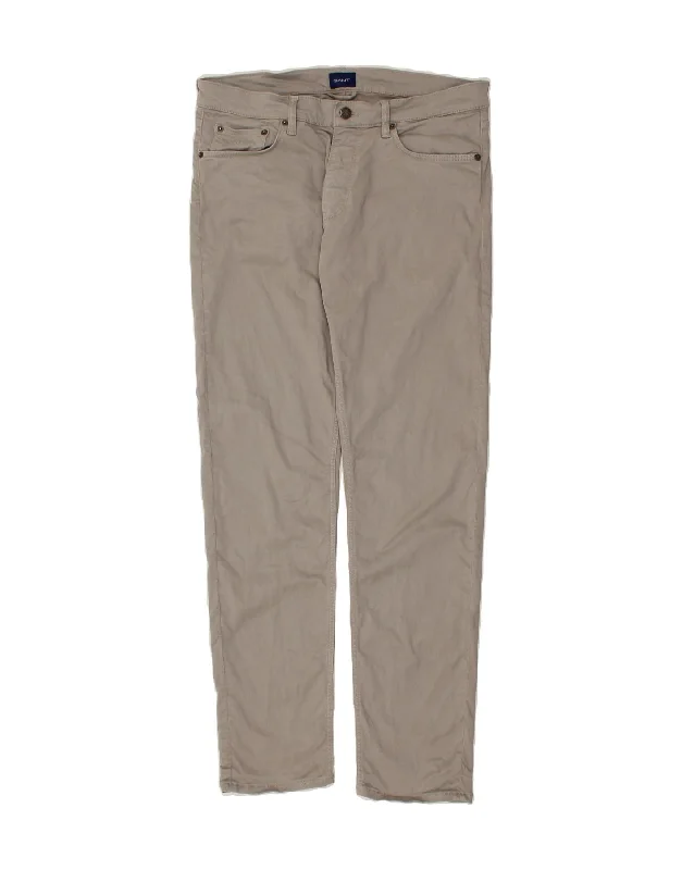 GANT Mens Slim Casual Trousers W32 L32 Grey Trousers fashionable trendy Trousers fashionable trendy GANT Mens Slim Casual Trousers W32 L32 Grey Trousers fashionable trendy Trousers fashionable trendy