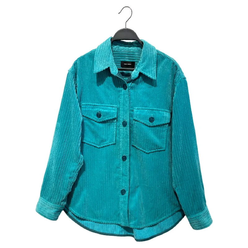 ISABEL MARANT/Jacket/L/Corduroy/BLU/baby blue cord Denim Jacket Leather Jacket Suede Jacket Denim Jacket Leather Jacket Suede Jacket