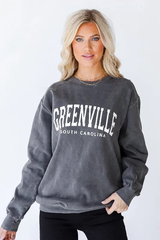 Greenville South Carolina Sweatshirt Hoodie with Hem Ribbing Snug Secure Hoodie with Hem Ribbing Snug Secure