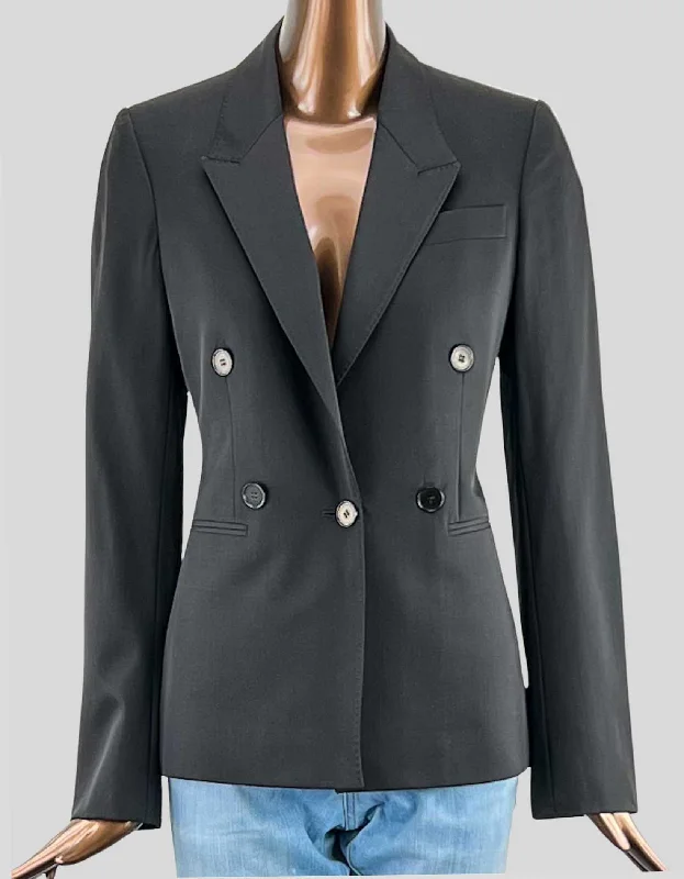 STELLA MCCARTNEY Double-Breasted Black Blazer - 40 IT | 4 US Women's Fashion Blazer