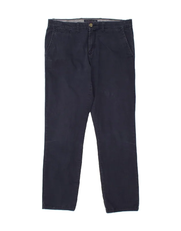 TOMMY HILFIGER Mens Slim Fit Chino Trousers W34 L32 Navy Blue Cotton Trousers Elastic Waist Soft Trousers Elastic Waist Soft TOMMY HILFIGER Mens Slim Fit Chino Trousers W34 L32 Navy Blue Cotton Trousers Elastic Waist Soft Trousers Elastic Waist Soft