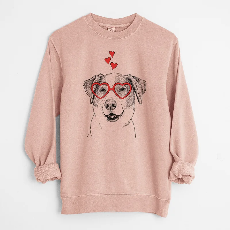 Valentine Piper Pilot the Hound Mix - Unisex Pigment Dyed Crew Sweatshirt Hoodie with Reflective Safety Nightwear Hoodie with Reflective Safety Nightwear Valentine Piper Pilot the Hound Mix - Unisex Pigment Dyed Crew Sweatshirt Hoodie with Reflective Safety Nightwear Hoodie with Reflective Safety Nightwear