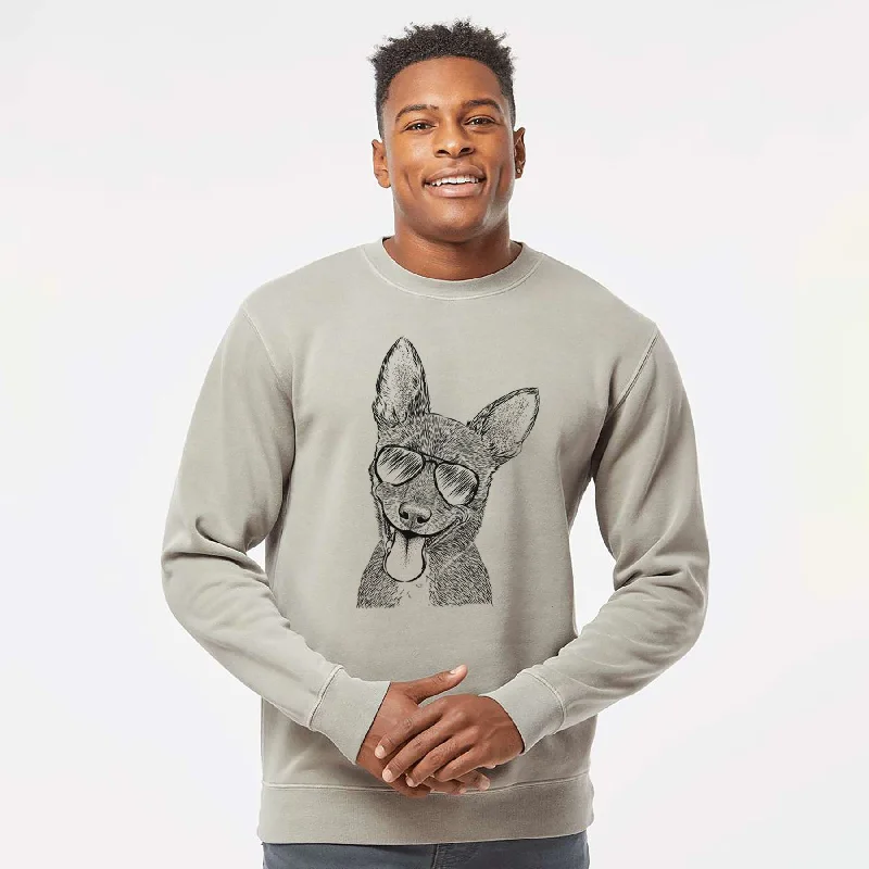 Aviator Elvira the Terrier Mix - Unisex Pigment Dyed Crew Sweatshirt Hoodie with Tied Waist Feminine Flattering Hoodie with Tied Waist Feminine Flattering Aviator Elvira the Terrier Mix - Unisex Pigment Dyed Crew Sweatshirt Hoodie with Tied Waist Feminine Flattering Hoodie with Tied Waist Feminine Flattering