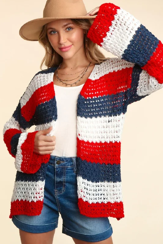 Haptics Full Size Open Front Long Sleeve Stripe Cardigan Mesh Cardigan Canvas Denim Mesh Cardigan Canvas Denim Haptics Full Size Open Front Long Sleeve Stripe Cardigan Mesh Cardigan Canvas Denim Mesh Cardigan Canvas Denim