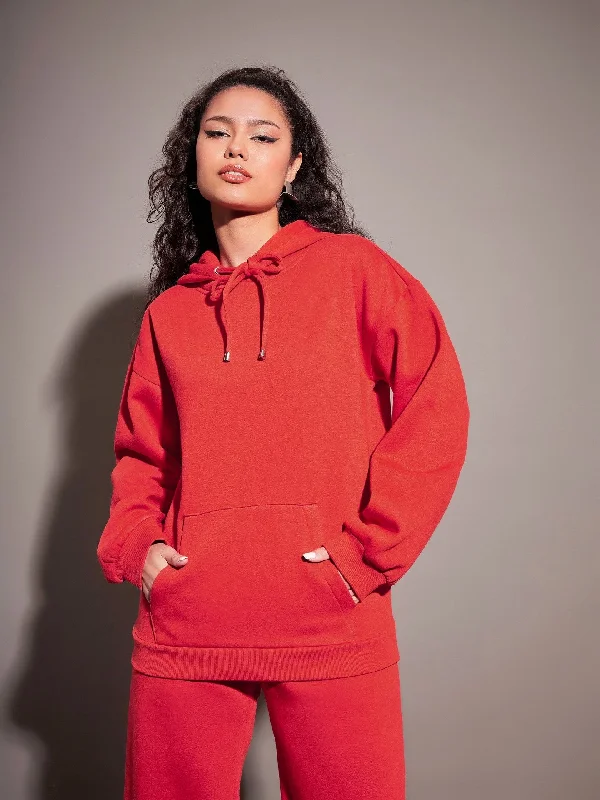 Women Red Fleece Oversized Hoodie Hoodie with High-Low Hem Asymmetrical Trendy Hoodie with High-Low Hem Asymmetrical Trendy Women Red Fleece Oversized Hoodie Hoodie with High-Low Hem Asymmetrical Trendy Hoodie with High-Low Hem Asymmetrical Trendy