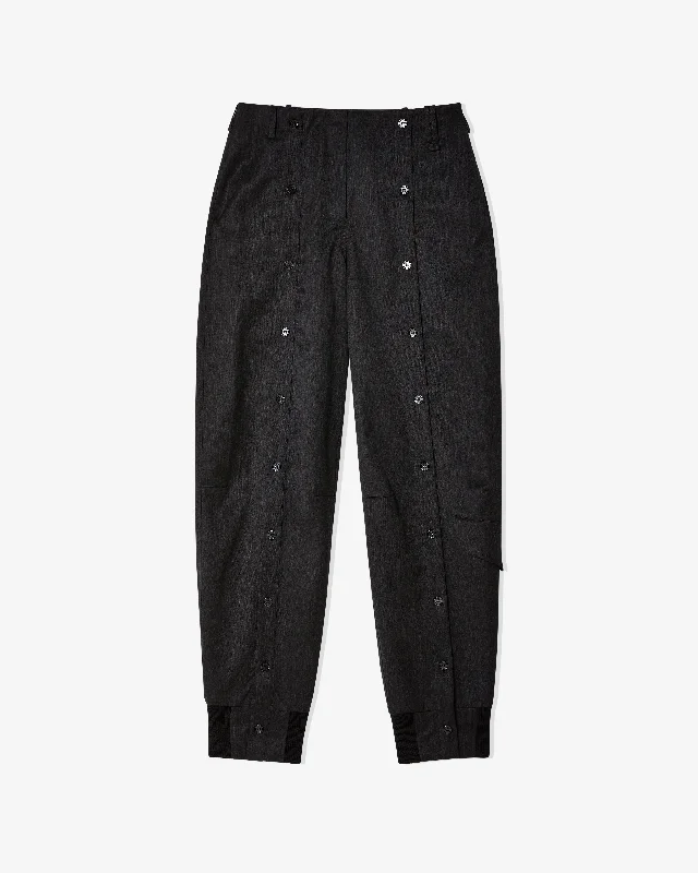 Simone Rocha - Women's Front Button Placket Trouser - (Charcoal) Trousers fashionable trendy Trousers fashionable trendy Simone Rocha - Women's Front Button Placket Trouser - (Charcoal) Trousers fashionable trendy Trousers fashionable trendy