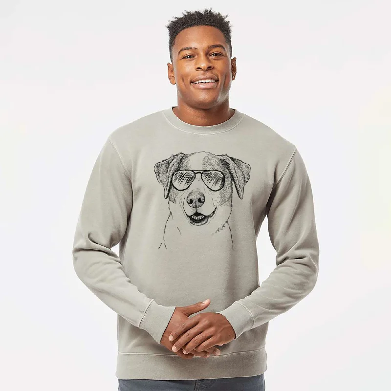 Aviator Piper Pilot the Hound Mix - Unisex Pigment Dyed Crew Sweatshirt Hoodie with Monochrome Minimalist Simple Hoodie with Monochrome Minimalist Simple Aviator Piper Pilot the Hound Mix - Unisex Pigment Dyed Crew Sweatshirt Hoodie with Monochrome Minimalist Simple Hoodie with Monochrome Minimalist Simple