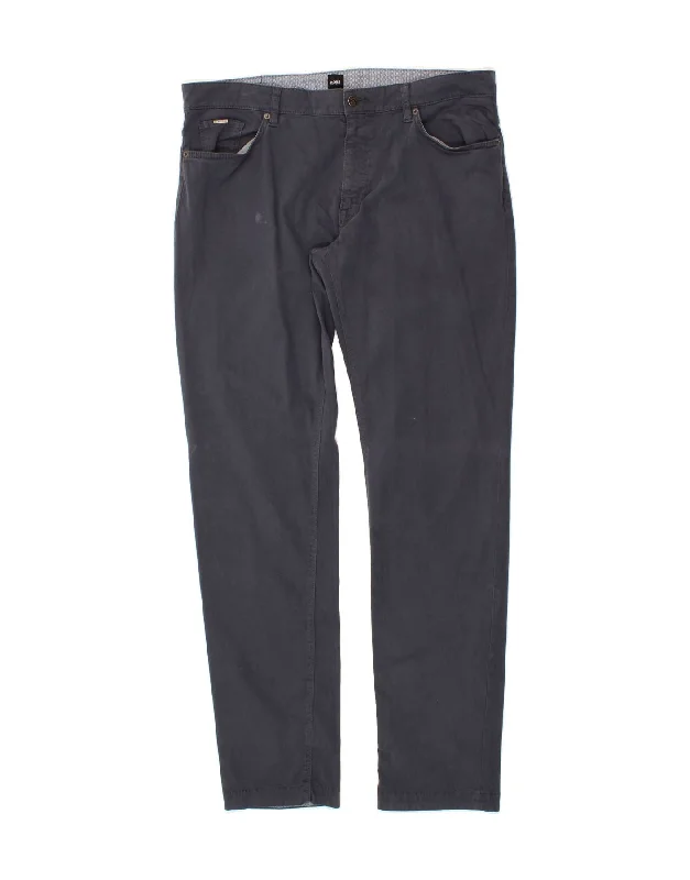 HUGO BOSS Mens Slim Casual Trousers W38 L36 Navy Blue Trousers Silk Elegant Trousers Silk Elegant HUGO BOSS Mens Slim Casual Trousers W38 L36 Navy Blue Trousers Silk Elegant Trousers Silk Elegant