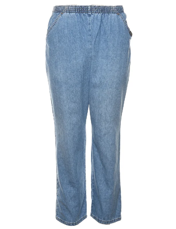 Light Wash Denim Trousers - W26 L28 Trousers Top Rated Trousers Top Rated