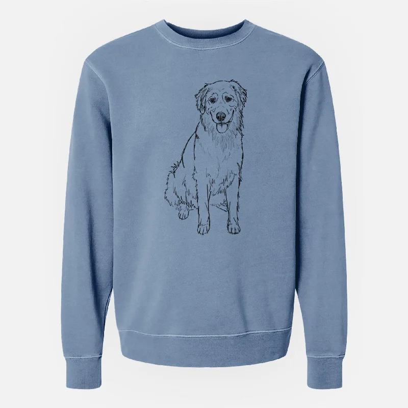 Doodled Ella the Golden Retriever - Unisex Pigment Dyed Crew Sweatshirt Hoodie with Reflective Safety Nightwear Hoodie with Reflective Safety Nightwear Doodled Ella the Golden Retriever - Unisex Pigment Dyed Crew Sweatshirt Hoodie with Reflective Safety Nightwear Hoodie with Reflective Safety Nightwear