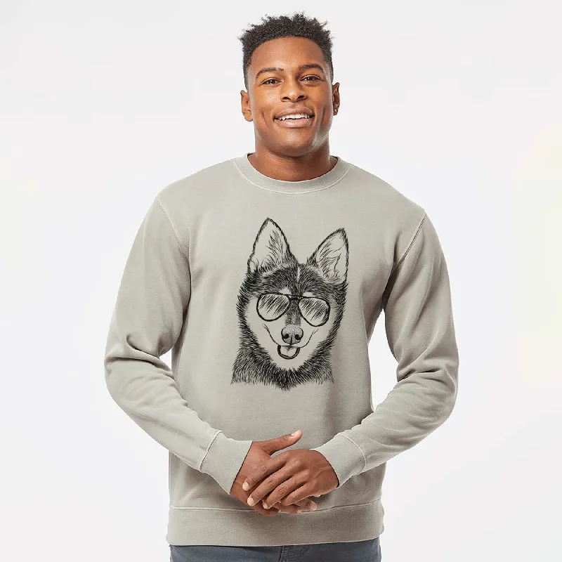 Aviator Posey the Alaskan Klee Kai - Unisex Pigment Dyed Crew Sweatshirt Cotton Hoodie Fleece Lining Warmth Cotton Hoodie Fleece Lining Warmth Aviator Posey the Alaskan Klee Kai - Unisex Pigment Dyed Crew Sweatshirt Cotton Hoodie Fleece Lining Warmth Cotton Hoodie Fleece Lining Warmth