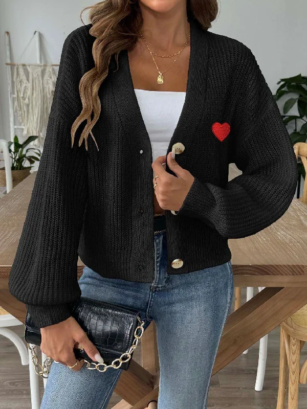 Heart Button Down V-Neck Long Sleeve Cardigan Slim Fit Regular Fit Oversized Slim Fit Regular Fit Oversized Heart Button Down V-Neck Long Sleeve Cardigan Slim Fit Regular Fit Oversized Slim Fit Regular Fit Oversized