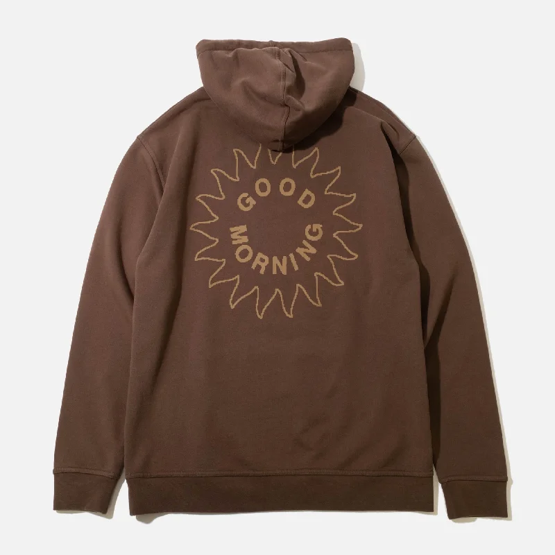Sun Logo Hoodie - Chocolate Hoodie with Hood Adjustable Protection Hoodie with Hood Adjustable Protection Sun Logo Hoodie - Chocolate Hoodie with Hood Adjustable Protection Hoodie with Hood Adjustable Protection