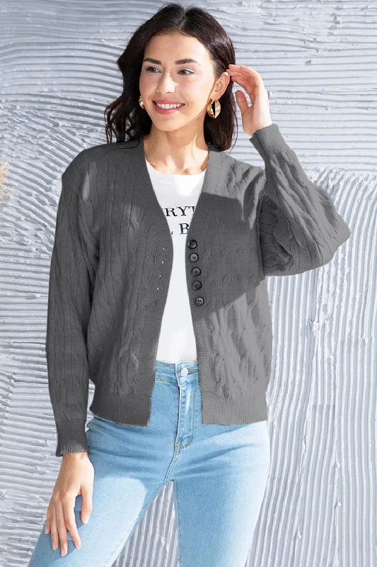 Cable-Knit Button Up Dropped Shoulder Cardigan Houndstooth Herringbone Solid Houndstooth Herringbone Solid Cable-Knit Button Up Dropped Shoulder Cardigan Houndstooth Herringbone Solid Houndstooth Herringbone Solid