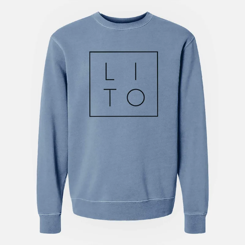 Lito Boxed - Unisex Pigment Dyed Crew Sweatshirt Hoodie with Slim Fit Tailored Modern Hoodie with Slim Fit Tailored Modern Lito Boxed - Unisex Pigment Dyed Crew Sweatshirt Hoodie with Slim Fit Tailored Modern Hoodie with Slim Fit Tailored Modern