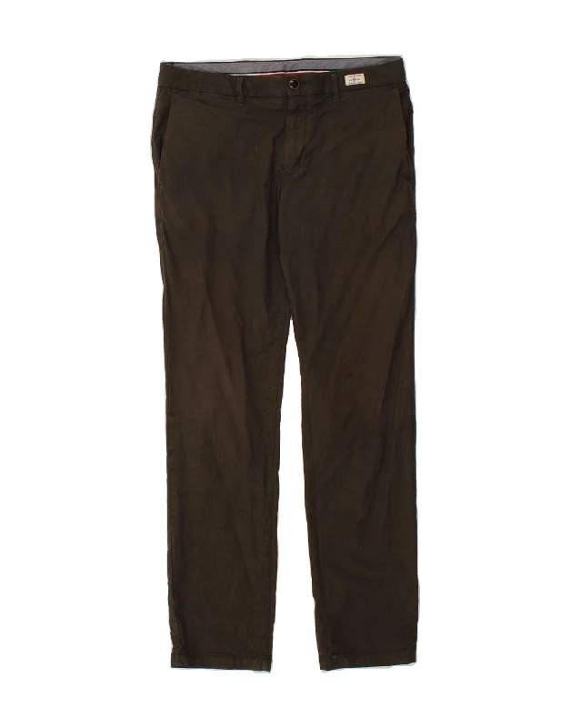 TOMMY HILFIGER Mens Slim Chino Trousers W34 L31 Brown Cotton Trousers Spring Floral Trousers Spring Floral TOMMY HILFIGER Mens Slim Chino Trousers W34 L31 Brown Cotton Trousers Spring Floral Trousers Spring Floral