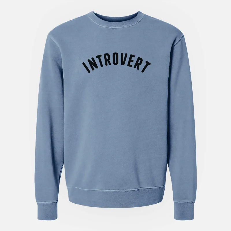 Introvert - Articulate Collection - Unisex Pigment Dyed Crew Sweatshirt Hoodie with Drop Shoulder Relaxed Streetwear Hoodie with Drop Shoulder Relaxed Streetwear Introvert - Articulate Collection - Unisex Pigment Dyed Crew Sweatshirt Hoodie with Drop Shoulder Relaxed Streetwear Hoodie with Drop Shoulder Relaxed Streetwear