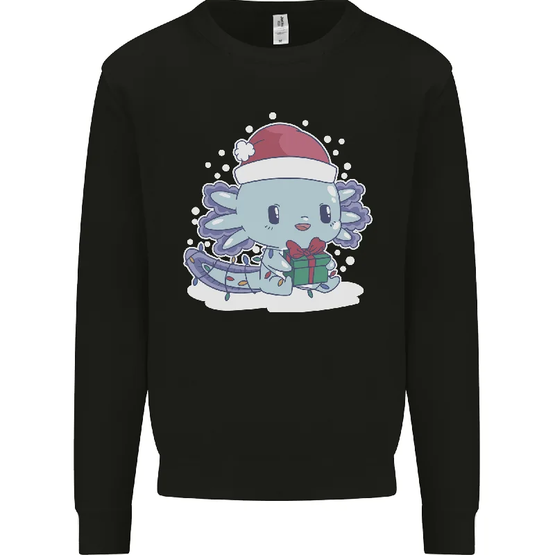 Cute Christmas Axoloti Wearing a Chirstmas Hat Xmas Mens Sweatshirt Jumper Hoodie with Exposed Zipper Edgy Industrial Hoodie with Exposed Zipper Edgy Industrial Cute Christmas Axoloti Wearing a Chirstmas Hat Xmas Mens Sweatshirt Jumper Hoodie with Exposed Zipper Edgy Industrial Hoodie with Exposed Zipper Edgy Industrial