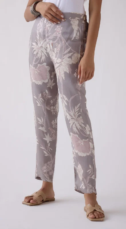 Grey Straight-Fit Printed Trousers Trousers Travel Practical Trousers Travel Practical Grey Straight-Fit Printed Trousers Trousers Travel Practical Trousers Travel Practical