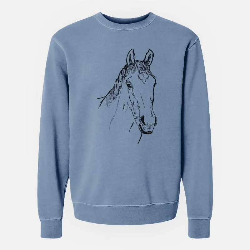Doodled Scooby the Arabian Horse - Unisex Pigment Dyed Crew Sweatshirt Hoodie with Zipper Versatile Modern Hoodie with Zipper Versatile Modern Doodled Scooby the Arabian Horse - Unisex Pigment Dyed Crew Sweatshirt Hoodie with Zipper Versatile Modern Hoodie with Zipper Versatile Modern