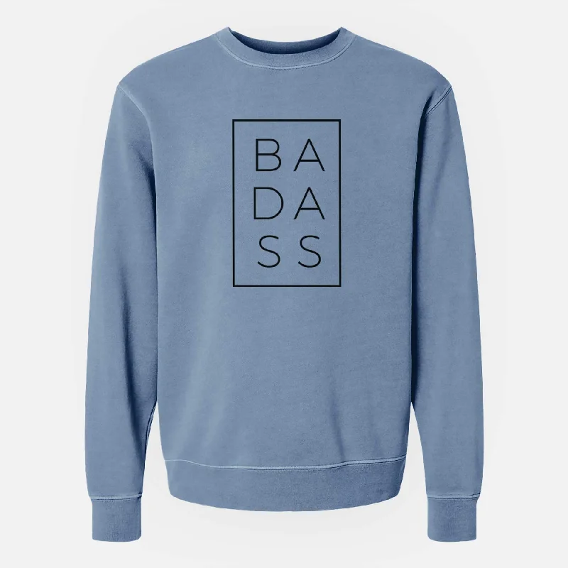 Badass Boxed - Unisex Pigment Dyed Crew Sweatshirt Oversized Hoodie Comfort Casual Oversized Hoodie Comfort Casual Badass Boxed - Unisex Pigment Dyed Crew Sweatshirt Oversized Hoodie Comfort Casual Oversized Hoodie Comfort Casual