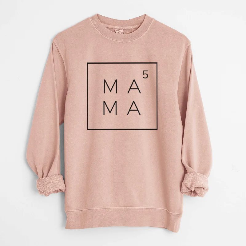 Mama to the 5th Power Boxed - Unisex Pigment Dyed Crew Sweatshirt Hoodie Dress Longline Feminine Hoodie Dress Longline Feminine Mama to the 5th Power Boxed - Unisex Pigment Dyed Crew Sweatshirt Hoodie Dress Longline Feminine Hoodie Dress Longline Feminine