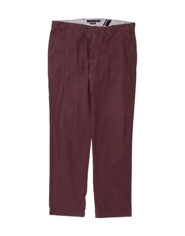 TOMMY HILFIGER Mens Custom Fit Slim Chino Trousers W36 L34 Burgundy Trousers Favorite Customer Trousers Favorite Customer TOMMY HILFIGER Mens Custom Fit Slim Chino Trousers W36 L34 Burgundy Trousers Favorite Customer Trousers Favorite Customer