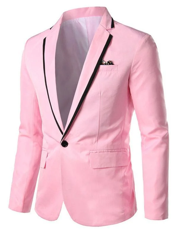 Pink Slim Fit Men Blazer Women's Boutique Suit