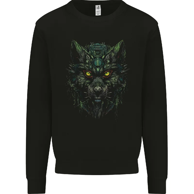 Cyber Wolf Werewolf Lycan Mens Sweatshirt Jumper Hoodie with Hem Patch Decorative Personalized Hoodie with Hem Patch Decorative Personalized Cyber Wolf Werewolf Lycan Mens Sweatshirt Jumper Hoodie with Hem Patch Decorative Personalized Hoodie with Hem Patch Decorative Personalized