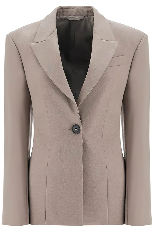 Single-breasted Wool Blazer Women's Party Jacket