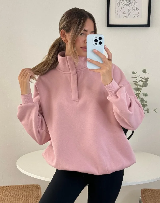 Snap Collar Sierra Sweatshirt in Dusty Pink Hoodie with Typography Text Message Hoodie with Typography Text Message Snap Collar Sierra Sweatshirt in Dusty Pink Hoodie with Typography Text Message Hoodie with Typography Text Message