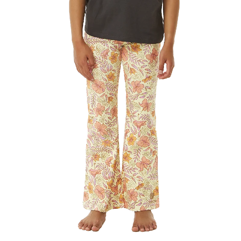 Girls Tropic Floral Bell Trousers in Lemon Ice Trousers cozy comfortable Trousers cozy comfortable Girls Tropic Floral Bell Trousers in Lemon Ice Trousers cozy comfortable Trousers cozy comfortable