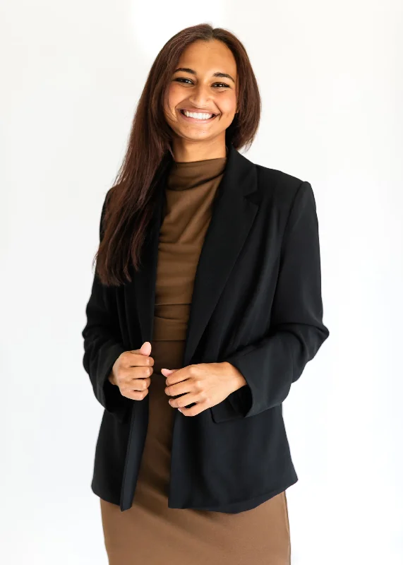 Steve Madden® Payton Black Blazer - FINAL SALE Linen Women's Suit