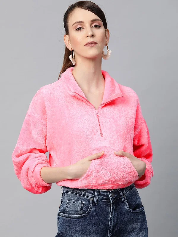 Pink Kangaroo Pocket Faux Fur Crop Sweatshirt Hooded Sweatshirt Casual Wear Street Style Hooded Sweatshirt Casual Wear Street Style Pink Kangaroo Pocket Faux Fur Crop Sweatshirt Hooded Sweatshirt Casual Wear Street Style Hooded Sweatshirt Casual Wear Street Style