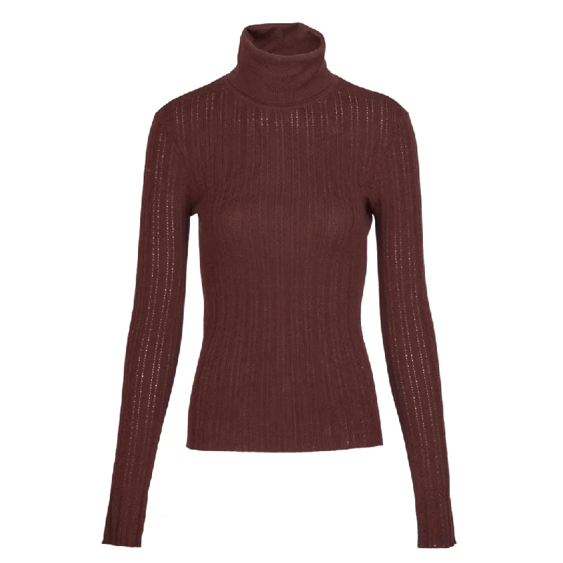 Oxblood Kayden Knit Top Stylish Knit Top