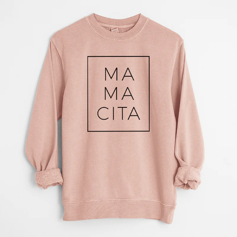 Mamacita Boxed - Unisex Pigment Dyed Crew Sweatshirt Hoodie with Neon Bright Vibrant Hoodie with Neon Bright Vibrant Mamacita Boxed - Unisex Pigment Dyed Crew Sweatshirt Hoodie with Neon Bright Vibrant Hoodie with Neon Bright Vibrant