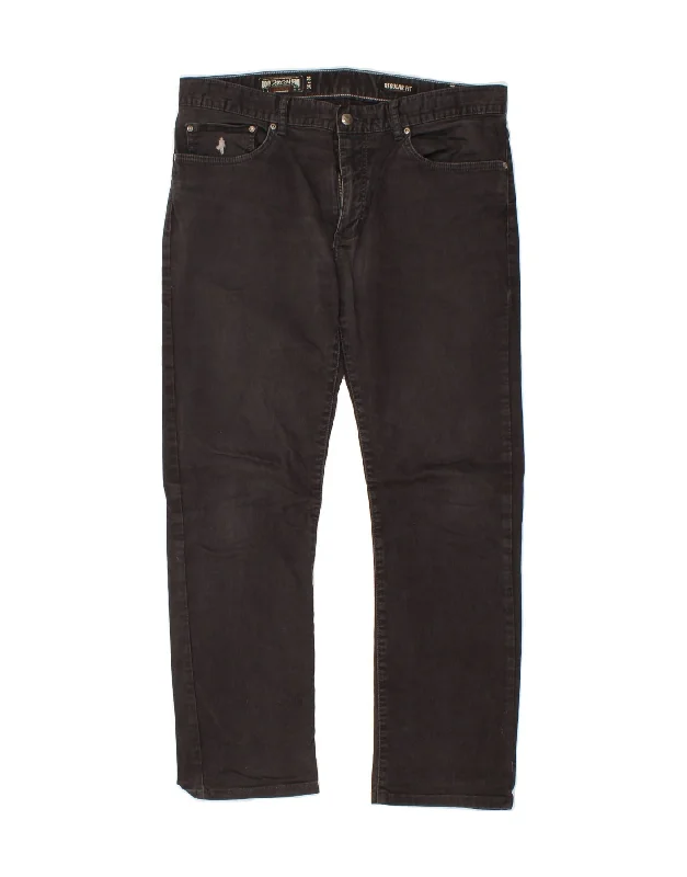 MARLBORO CLASSICS Mens Regular Fit Casual Trousers W34 L34 Black Cotton Trousers High Rise Slim Fit Trousers High Rise Slim Fit MARLBORO CLASSICS Mens Regular Fit Casual Trousers W34 L34 Black Cotton Trousers High Rise Slim Fit Trousers High Rise Slim Fit