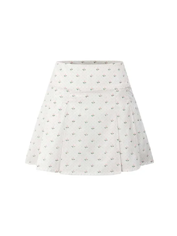 Skirt:Floral White【presale】