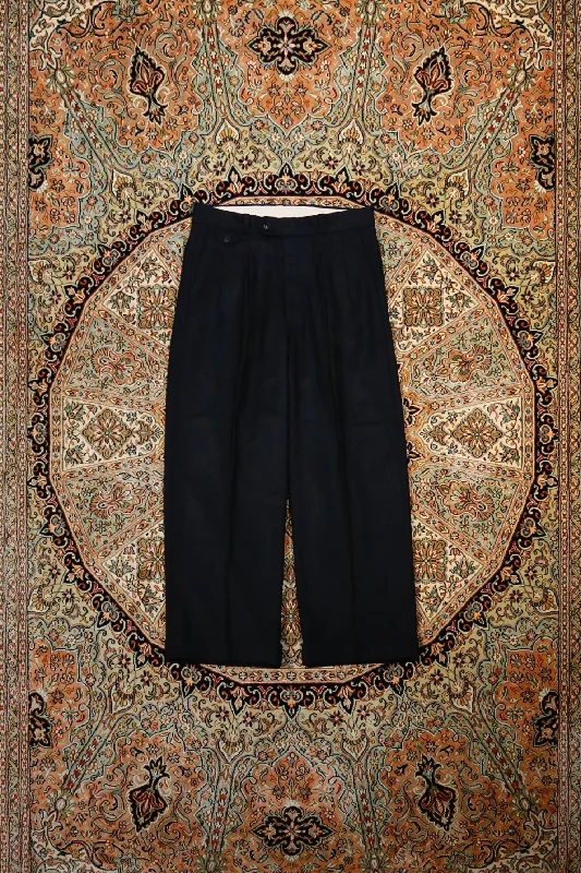 SOLARIS&Co. CASHMERE WOOL TROUSERS - CHANDLLER (BLACK) Trousers stylish modern Trousers stylish modern SOLARIS&Co. CASHMERE WOOL TROUSERS - CHANDLLER (BLACK) Trousers stylish modern Trousers stylish modern