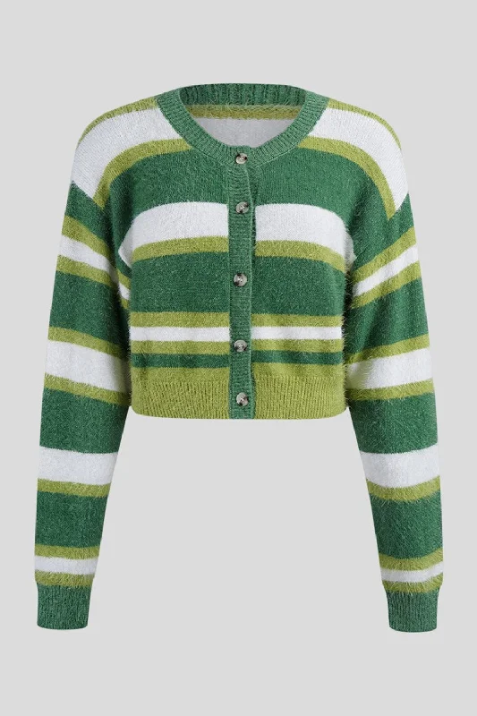Striped Button Up Dropped Shoulder Cardigan Layered Multi-layer Single Layer Layered Multi-layer Single Layer Striped Button Up Dropped Shoulder Cardigan Layered Multi-layer Single Layer Layered Multi-layer Single Layer