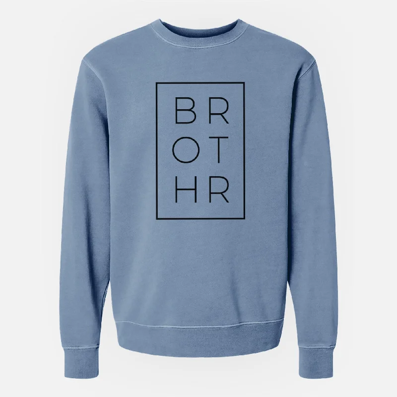 Brother Boxed - Unisex Pigment Dyed Crew Sweatshirt Hoodie with Hem Drawcord Adjustable Customizable Hoodie with Hem Drawcord Adjustable Customizable Brother Boxed - Unisex Pigment Dyed Crew Sweatshirt Hoodie with Hem Drawcord Adjustable Customizable Hoodie with Hem Drawcord Adjustable Customizable
